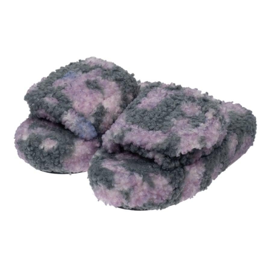 【NATASHA ZINKO】FAUX FUR SLIDES(GREY/PINK) GREY/PINK XS
