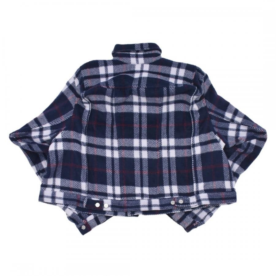 【NATASHA ZINKO】OVERSIZED WOOL CHECK JACKET(BLUE/WHITE)