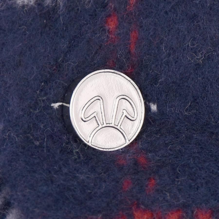 【NATASHA ZINKO】OVERSIZED WOOL CHECK JACKET(BLUE/WHITE) BLUE/WHITE S