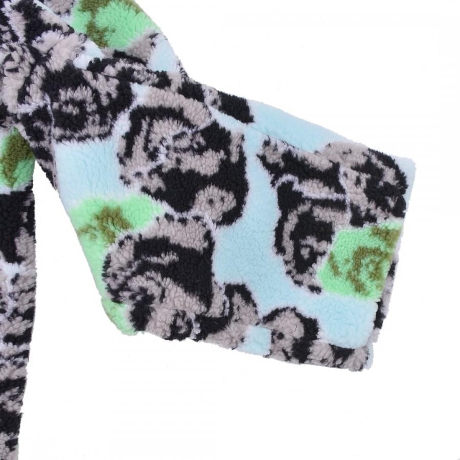 【NATASHA ZINKO】PRINT FLEECE JACKET(BLUE) BLUE XS