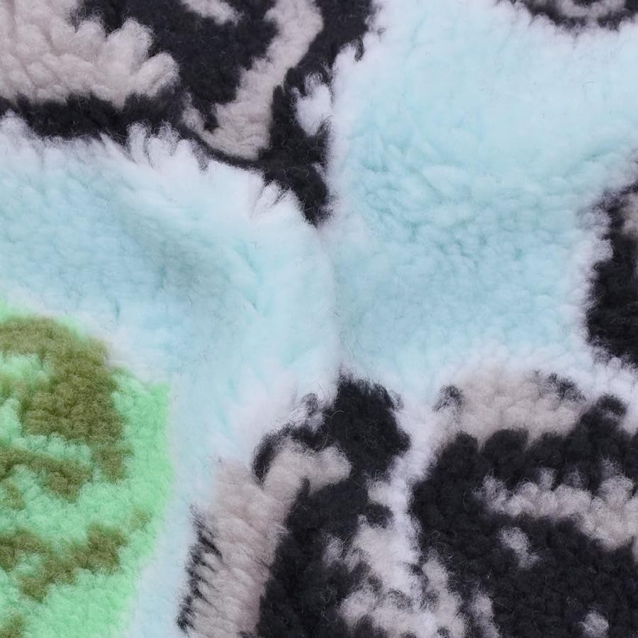 【NATASHA ZINKO】PRINT FLEECE JACKET(BLUE) BLUE XS