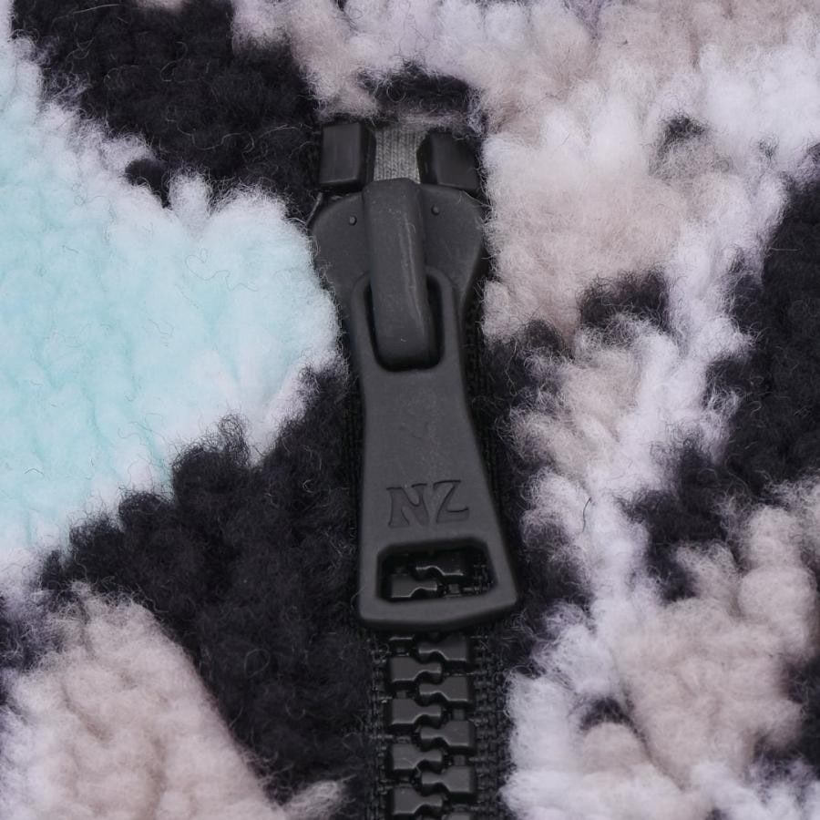 【NATASHA ZINKO】PRINT FLEECE JACKET(BLUE) BLUE M