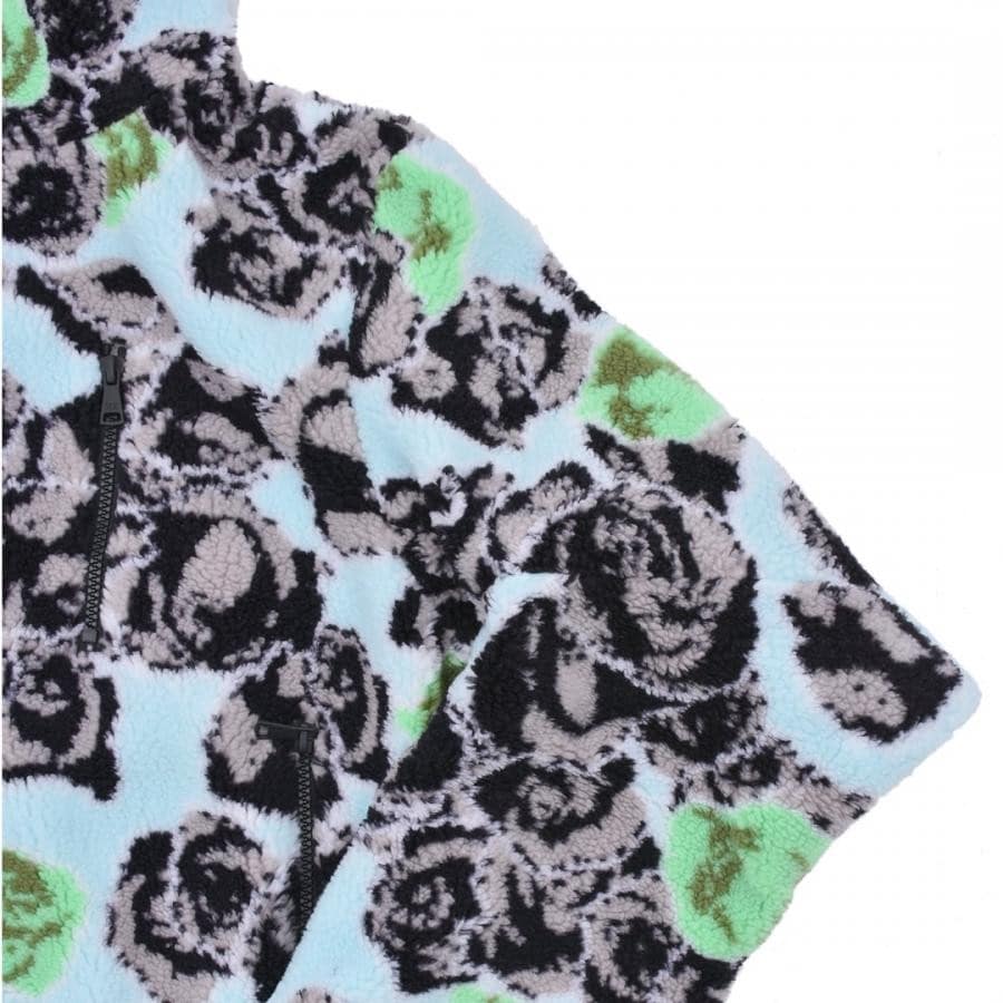 【NATASHA ZINKO】PRINT FLEECE JACKET(BLUE) BLUE M