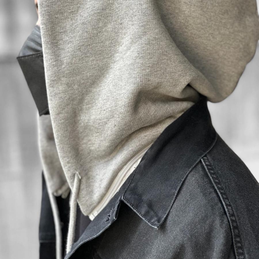 VETEMENTS】DENIM JACKET WITH DETACHABLE HOOD(XS LIGHT BLUE