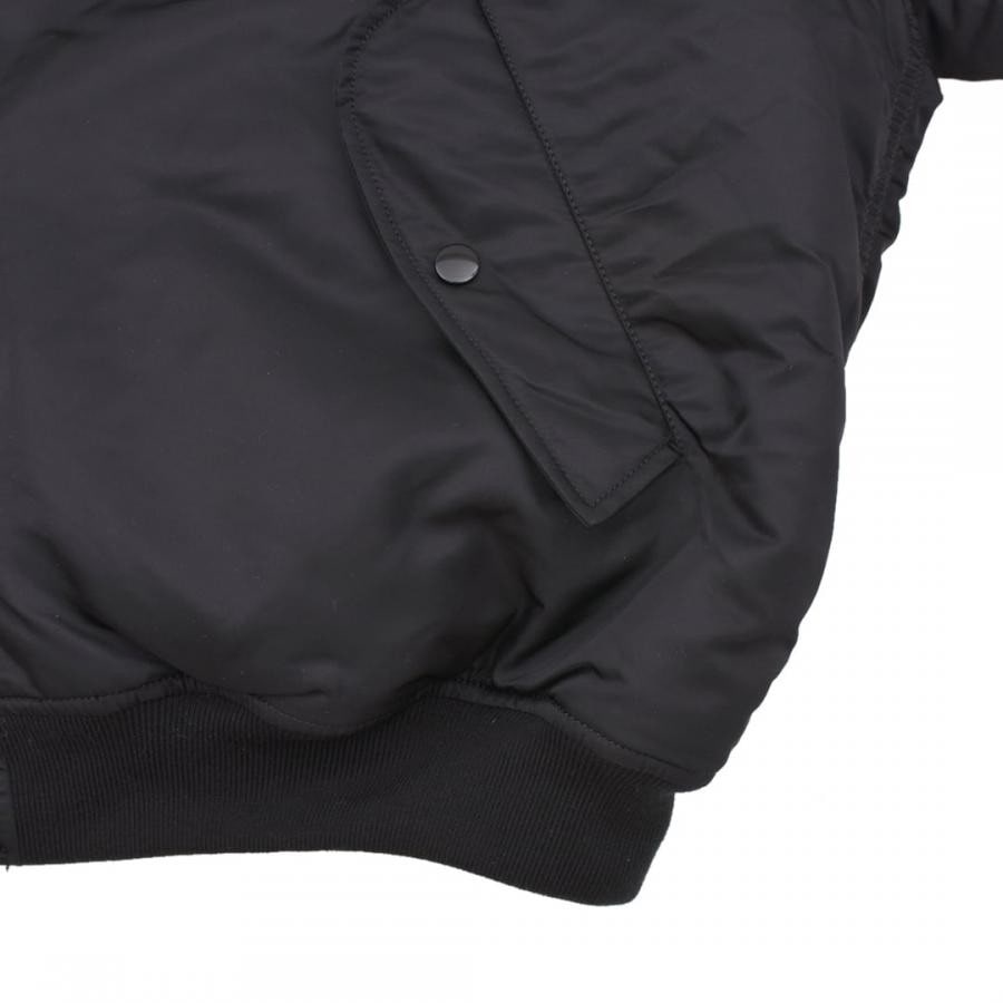 【VETEMENTS】HOODED BOMBER(BLACK) BLACK M