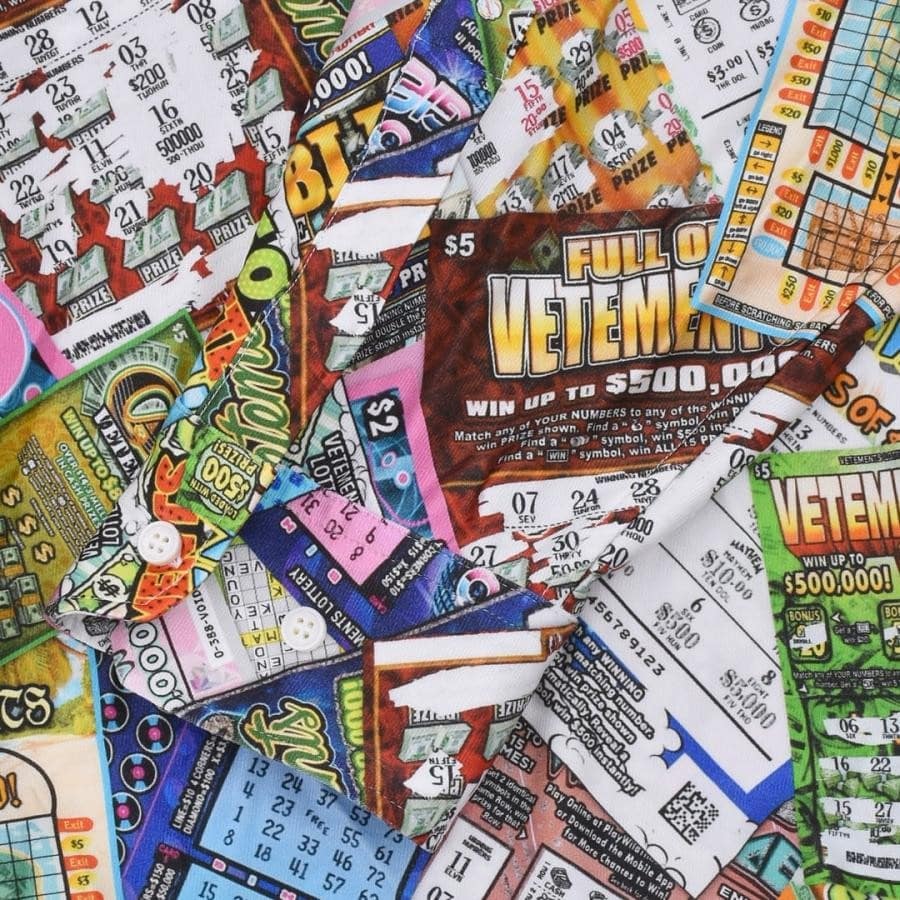 【VETEMENTS】LOTTERY FLUID JERSEY SHIRT(MULTI) MULTI XS