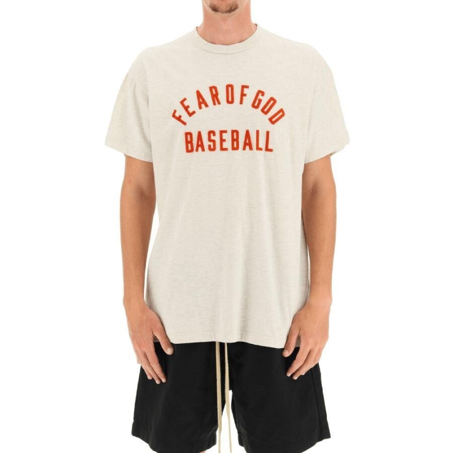 FEAR OF GOD SEVENTH COLLECTION BASEBALL TEE WHITERED WHITE/RED M