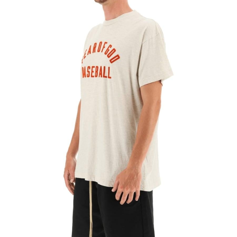 FEAR OF GOD SEVENTH COLLECTION BASEBALL TEE WHITERED WHITE/RED M