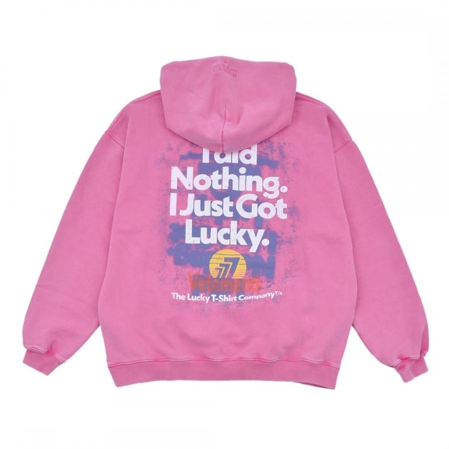 VETEMENTS】I GOT LUCKY HOODIE(PINK)(XS PINK)｜ AYIN｜心斎橋PARCO