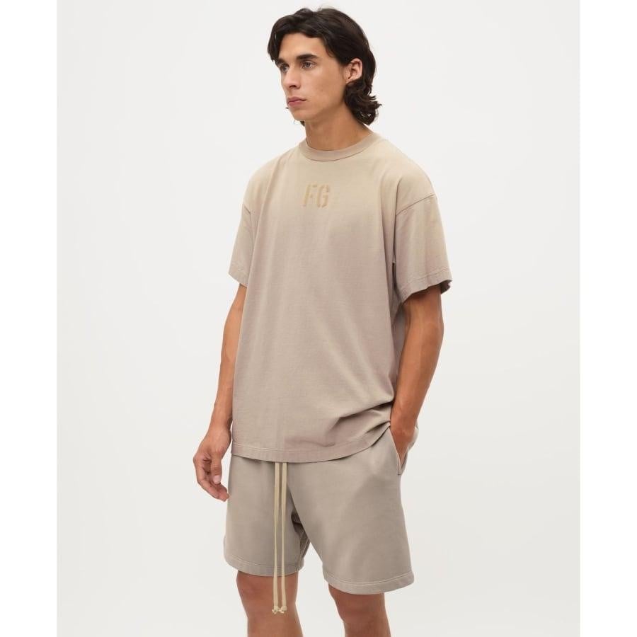 FEAR OF GOD SEVENTH COLLECTION FG TEE SHIRT GREY BEIGE GREY BEIGE S