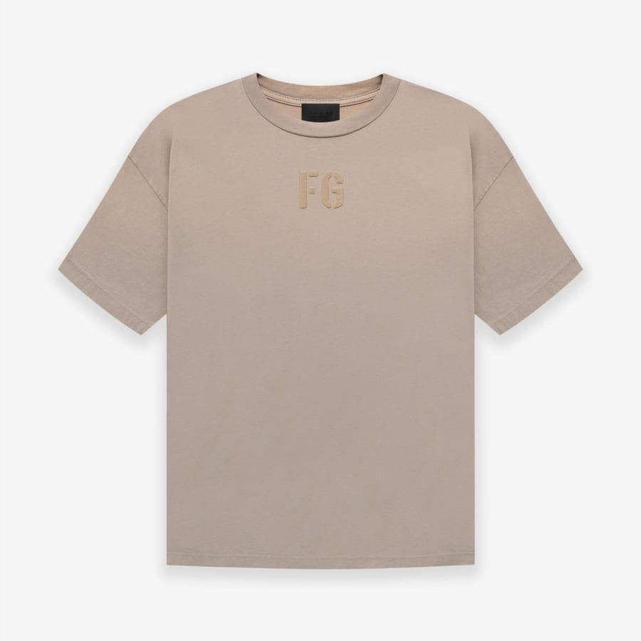 FEAR OF GOD SEVENTH COLLECTION FG TEE SHIRT GREY BEIGE GREY BEIGE XXL