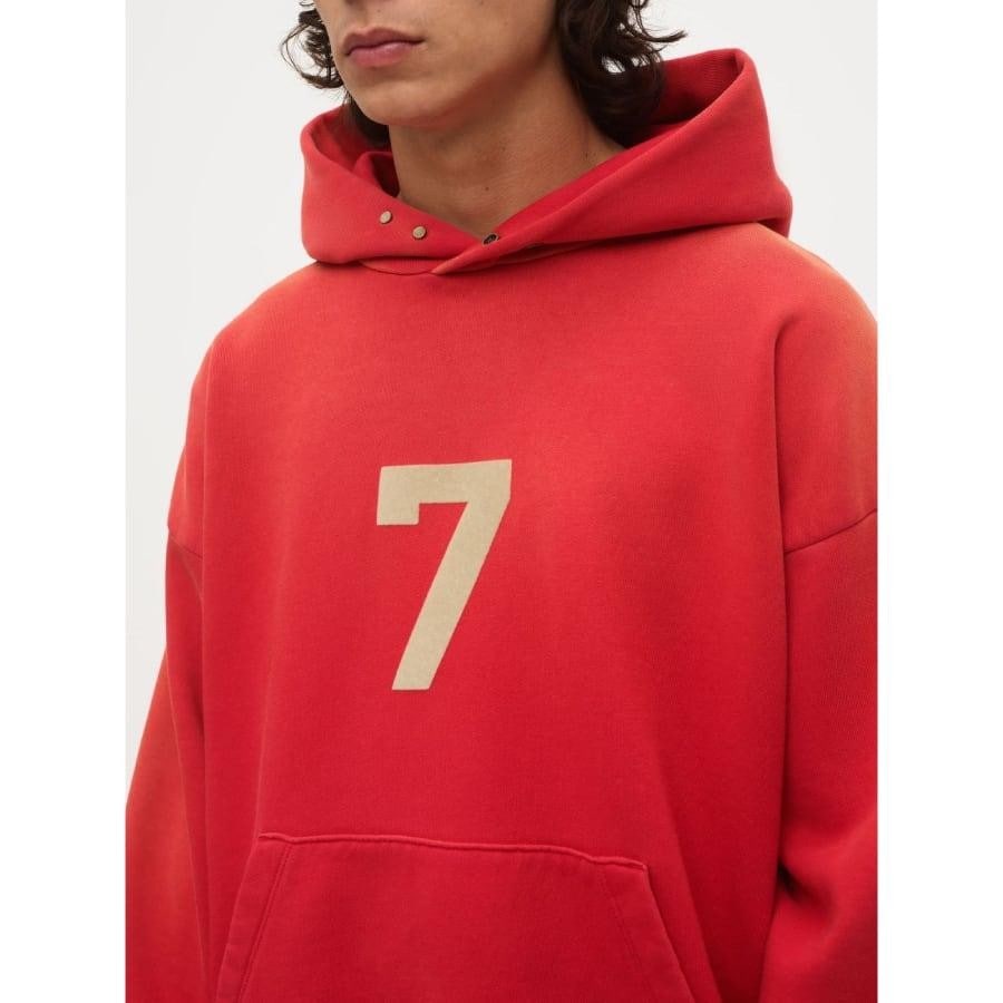 FEAR OF GOD SEVENTH COLLECTION 7 HOODIE RED M