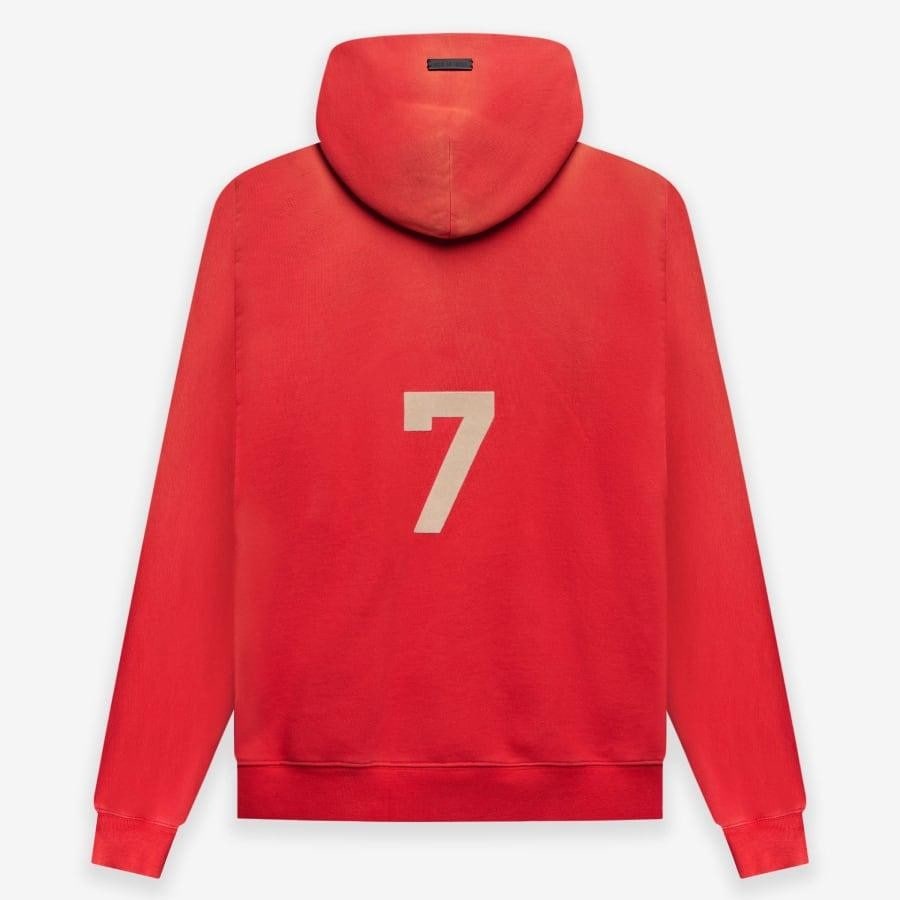 FEAR OF GOD SEVENTH COLLECTION 7 HOODIE RED L