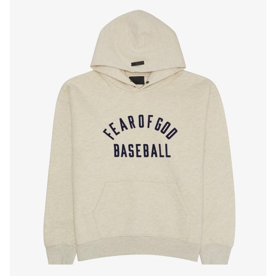 FEAR OF GOD SEVENTH COLLECTION BASEBALL HOODIE OFF WHITE L