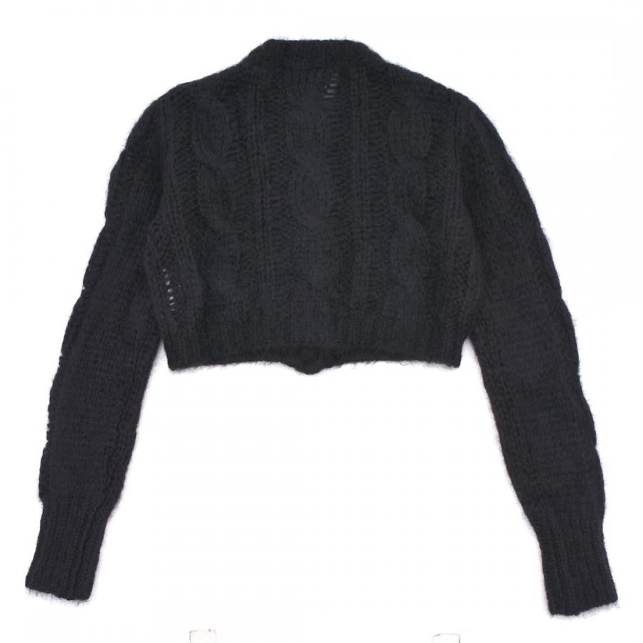 【VAQUERA】WOMENS CABLE KNIT CARDIGAN KNIT(BLACK) BLACK S