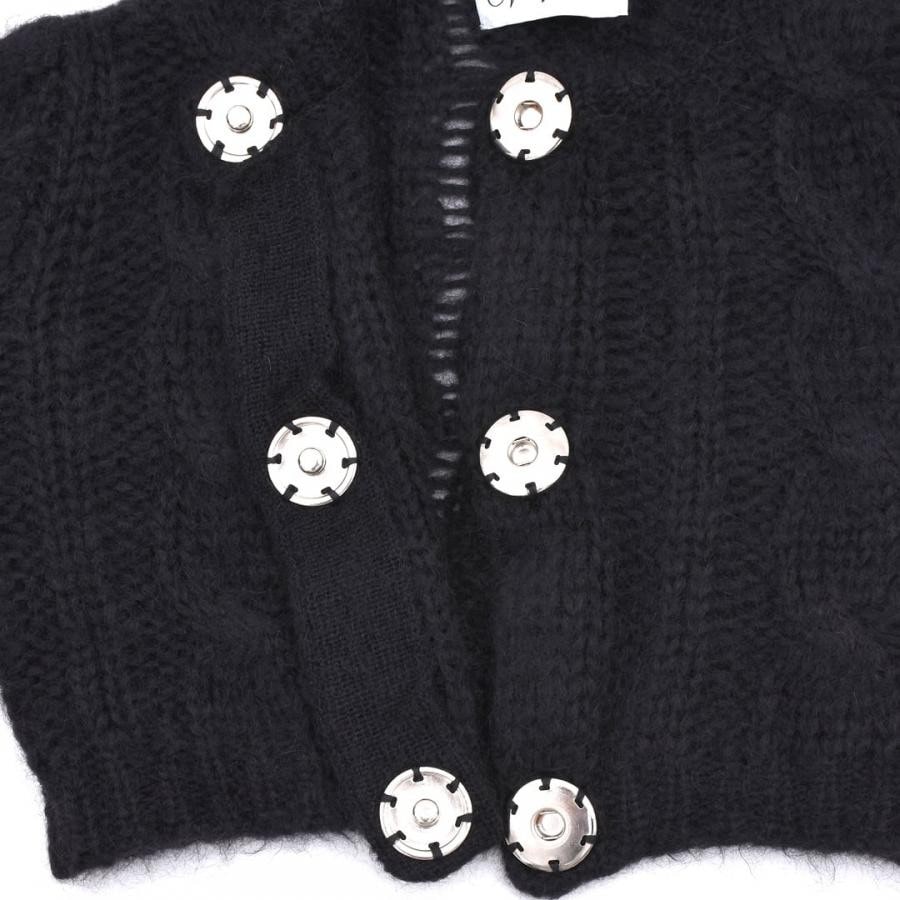 【VAQUERA】WOMENS CABLE KNIT CARDIGAN KNIT(BLACK) BLACK S