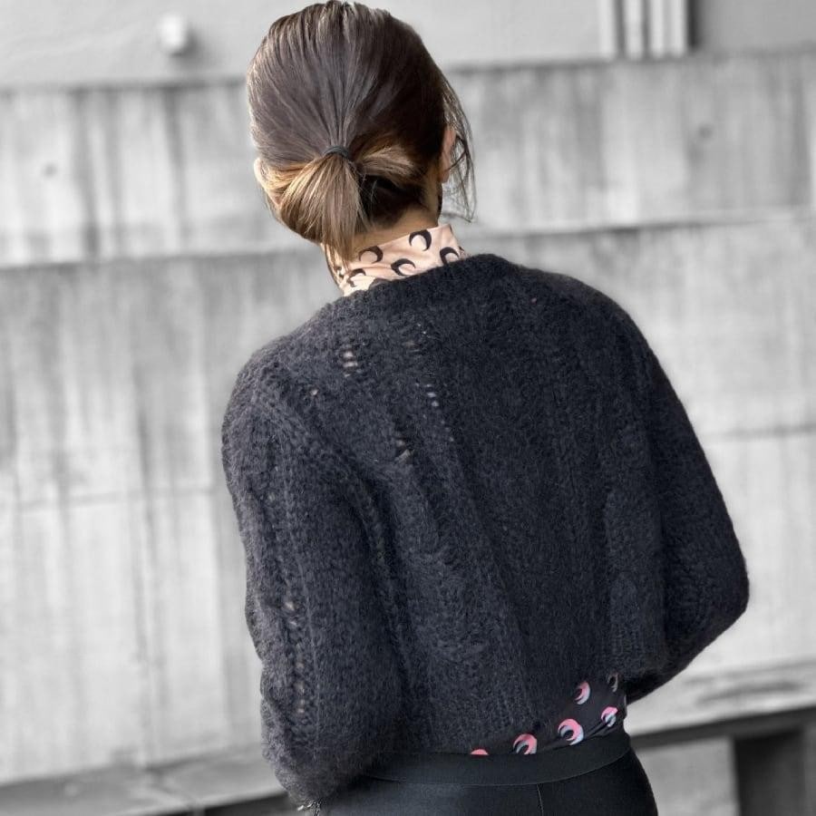 【VAQUERA】WOMENS CABLE KNIT CARDIGAN KNIT(BLACK) BLACK S