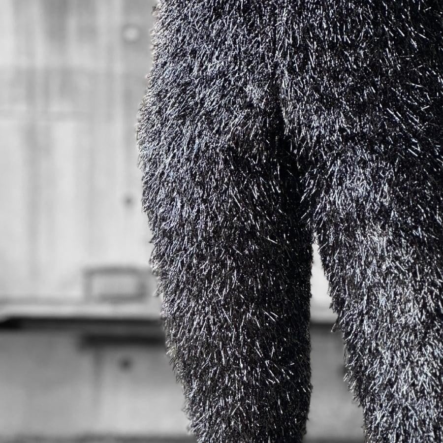 【VAQUERA】WOMENS FRIZZY LEGGINGS KNIT(BLACK) BLACK XS