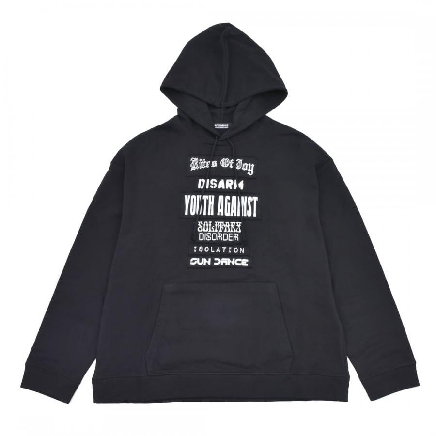 Raf Simons Regular fit hoodie Rites of Joy BLACK XL