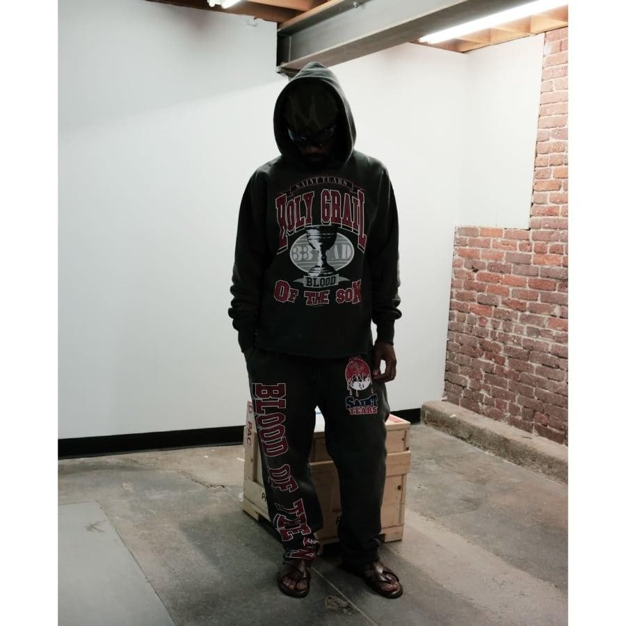 【SAINT Mxxxxxx】SM-A22-0000-053/DT_SWT PNT/HOLY GRAIL/BK BLACK S