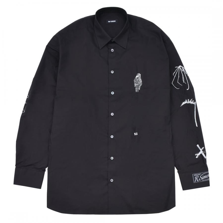 Raf Simons Gothic big fit shirt BLACK