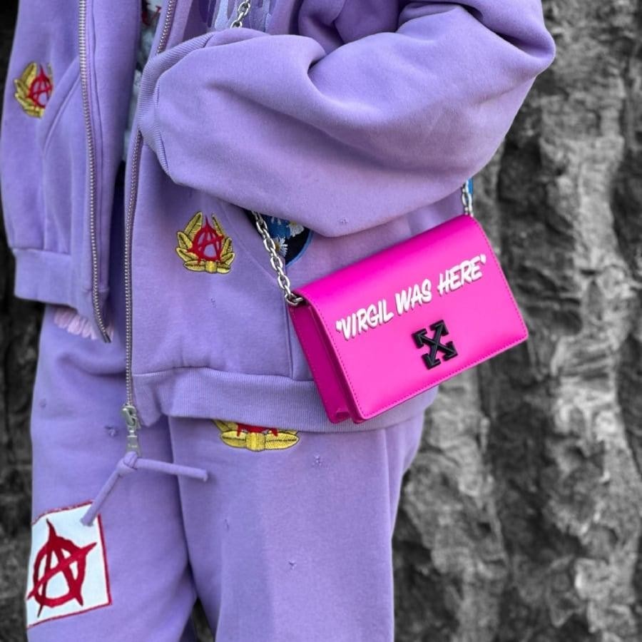 【OFF-WHITE】JITNEY 0.5 SHOULDER QUOTE (PINK) PINK F