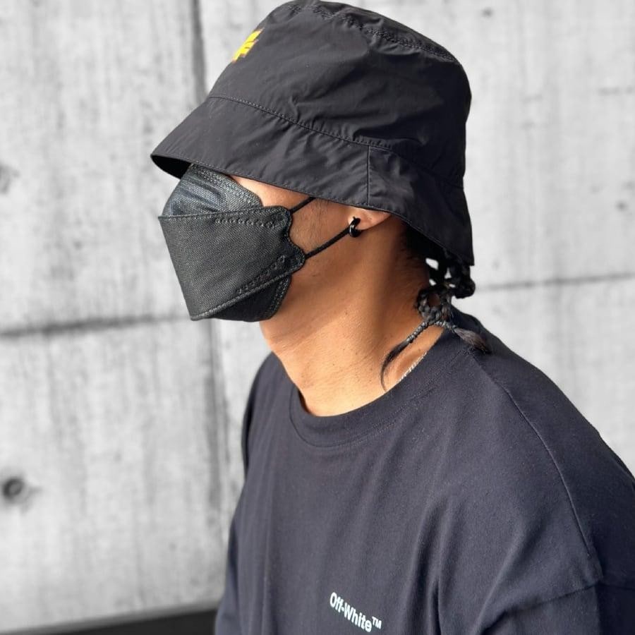 【OFF-WHITE】THUNDER BUCKET HAT (BLACK/YELLOW) BLACK/YELLOW F