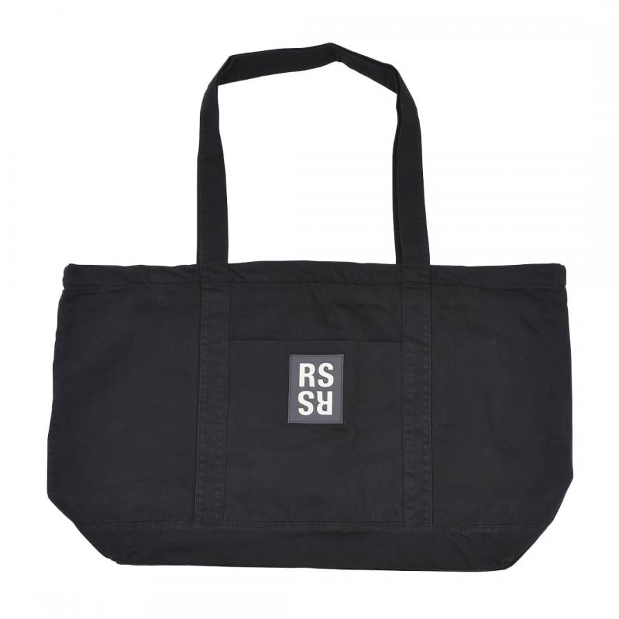 Raf Simons Oversized denim tote bag BLACK F BLACK AYIN