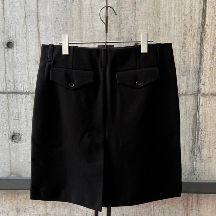 RAF SIMONS Skirt with single pleat Resilencer BLACK(46 BLACK