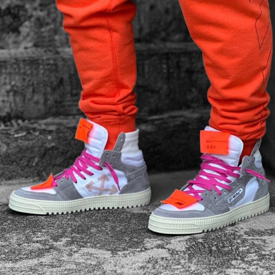 【OFF-WHITE】3.0 OFF COURT SUEDE/CANVAS (WHITE/GREY) WHITE/GREY 43