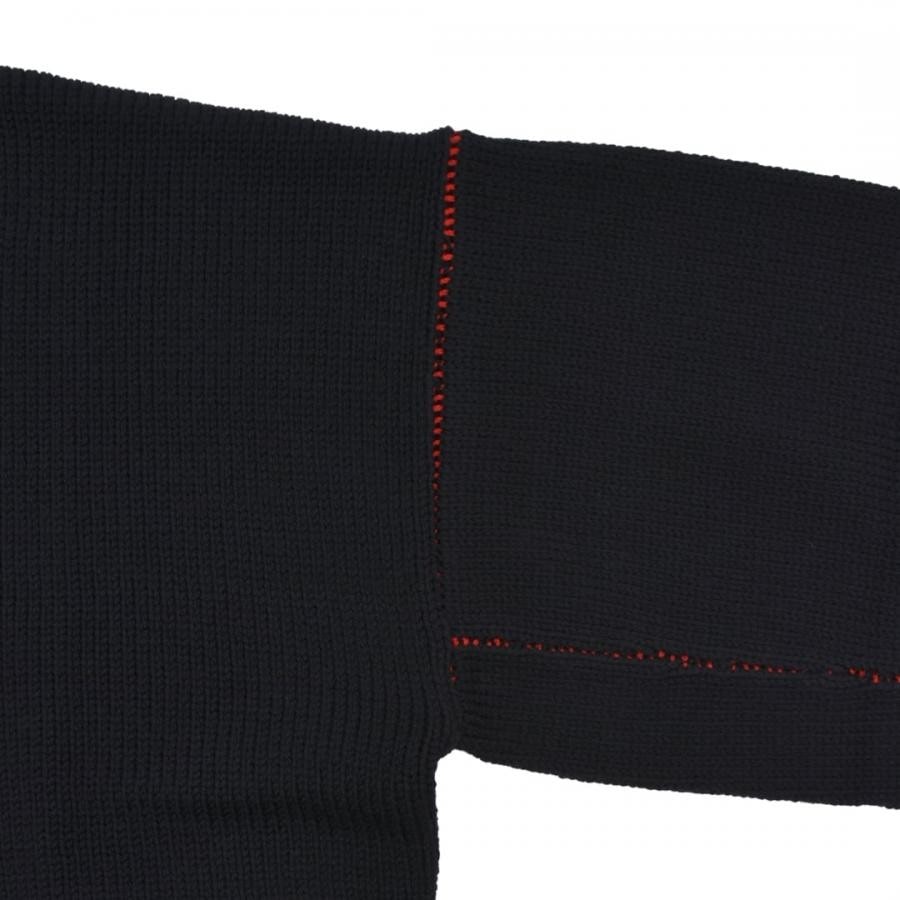 RAF SIMONS】Loose fit cropped wool jacquard RS sweater(2 RAF SIMONS】Loose fit cropped wool jacquard RS sweater(2