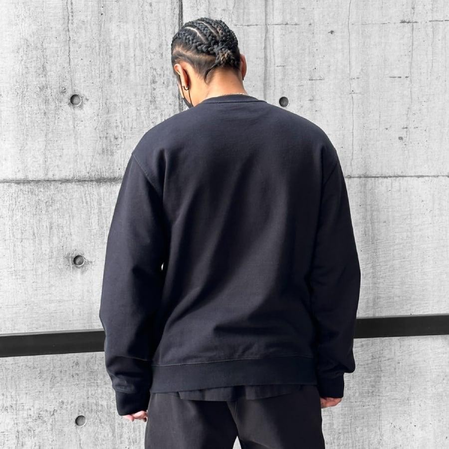 【OFF-WHITE】FOR ALL SLIM CREWNECK (BLACK/WHITE) BLACK/WHITE XL