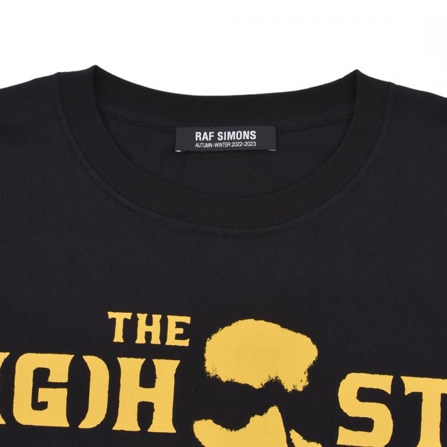 【RAF SIMONS】Big fit t-shirt with Ghost print on front(BLACK)
