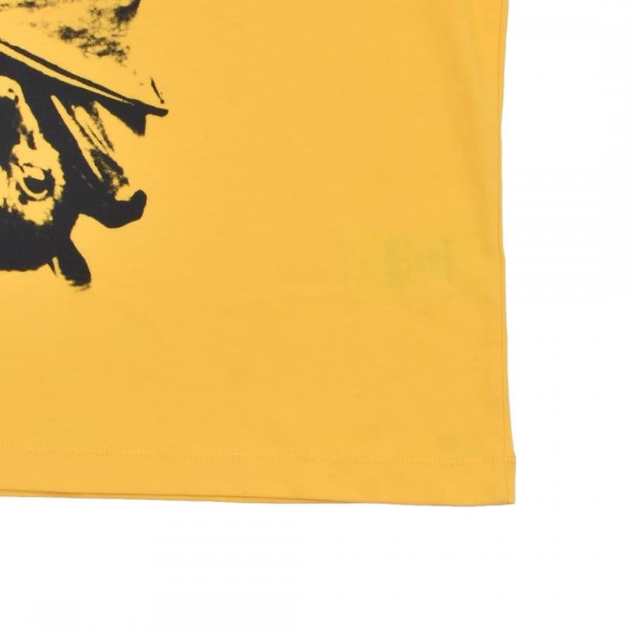 【RAF SIMONS】Overzized T-shirt grand fete de nuit print front(YELLOW) YELLOW M