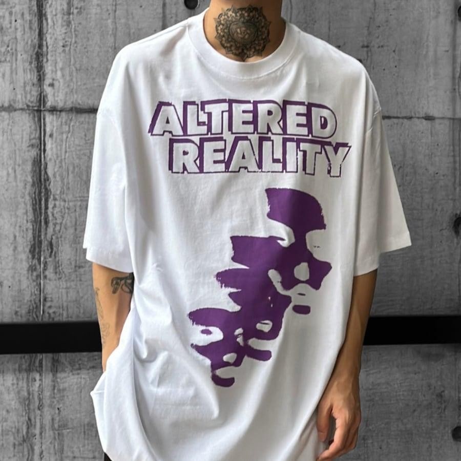 【RAF SIMONS】Oversized T-shirt with altered reality print front(WHITE)