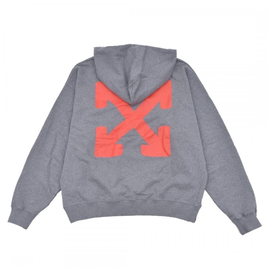 【OFF-WHITE】EMOTION ARROW SKATE HOODIE (GREY) GREY XL