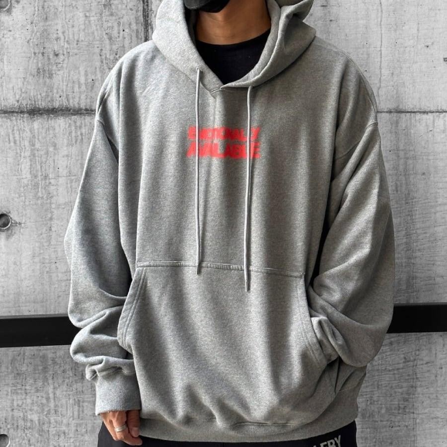 【OFF-WHITE】EMOTION ARROW SKATE HOODIE (GREY) GREY XL