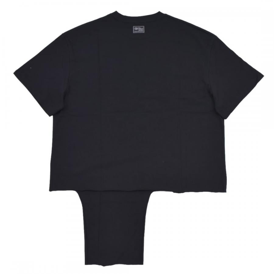 【RAF SIMONS】Oversized T-shirt cut out Grand Fete de Nuit(BLACK)