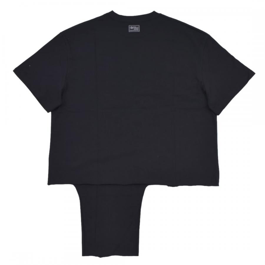 【RAF SIMONS】Oversized T-shirt cut out Grand Fete de Nuit(BLACK) BLACK L