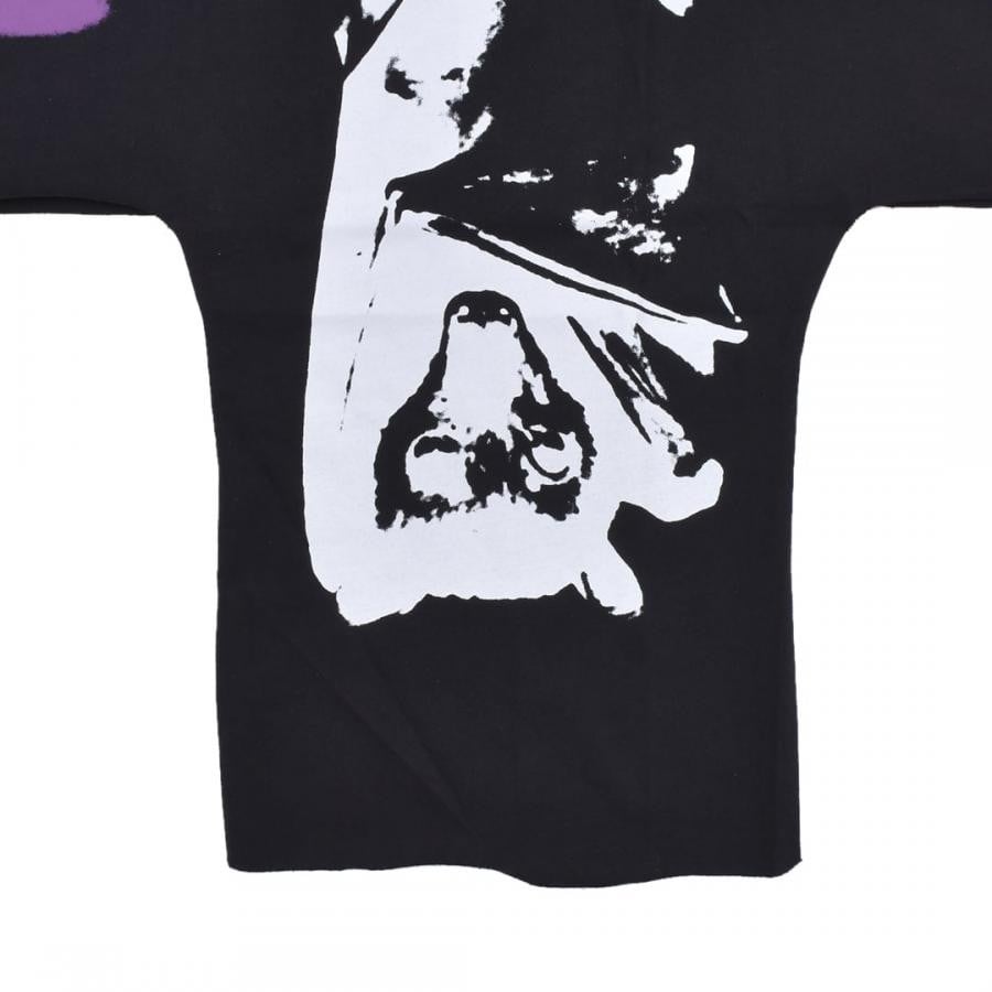 【RAF SIMONS】Oversized T-shirt cut out Grand Fete de Nuit(BLACK) BLACK L