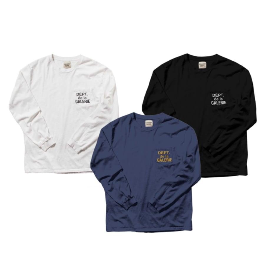 Gallery Dept DEPT DE LA GALLERIE LS POCKET TEE BLACK WHITE L