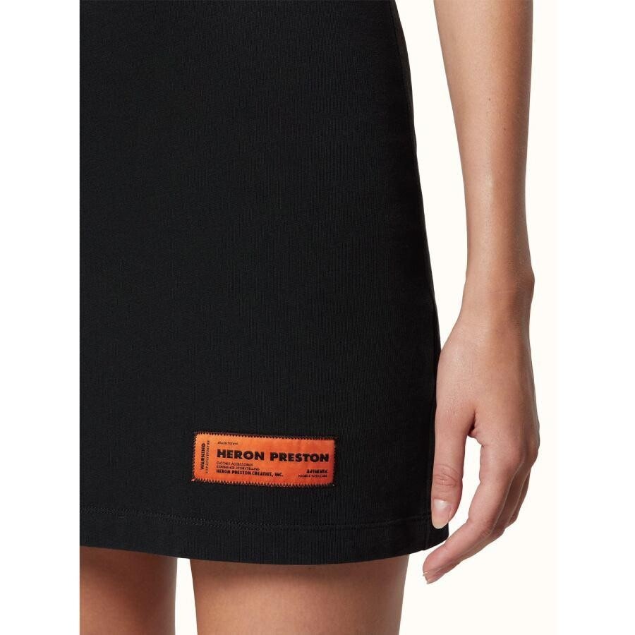 HERON PRESTON / CTNMB SS TURTLENECK DRESS / BLACK BLACK S