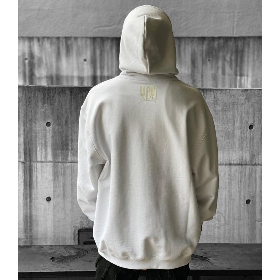 【VTMNTS】DRIPPING BARCODE HOODIE WHITE XL