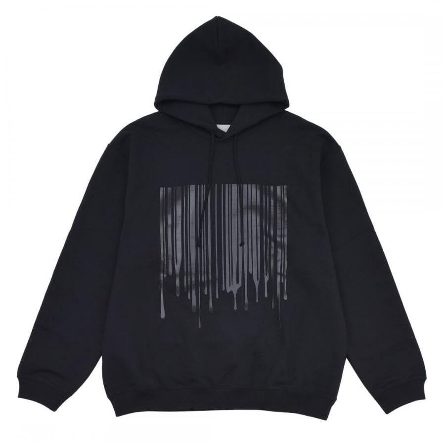 【VTMNTS】DRIPPING BARCODE HOODIE BLACK XL