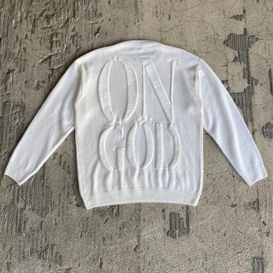 1989 / ON GOD WOOL SWEATSHIRT / OFF WHITE OFF WHITE L