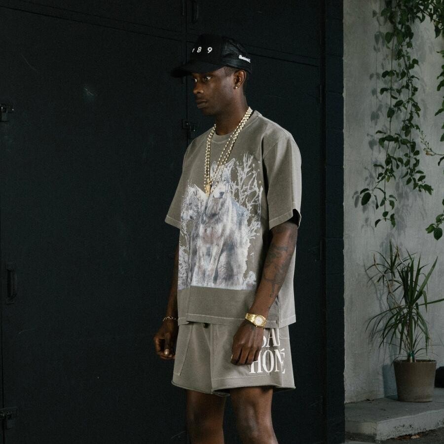 1989 / WILDLIFE FOUNDATION T SHIRT/ DARK GREY DARK GREY L