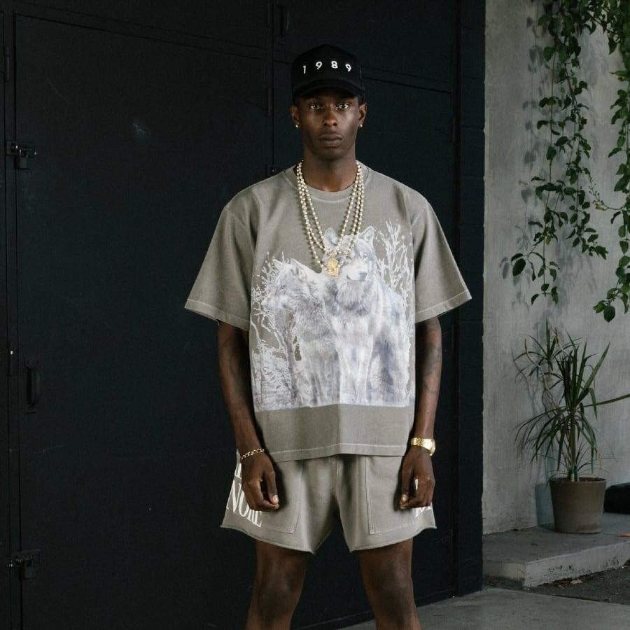 1989 / WILDLIFE FOUNDATION T SHIRT/ DARK GREY DARK GREY L