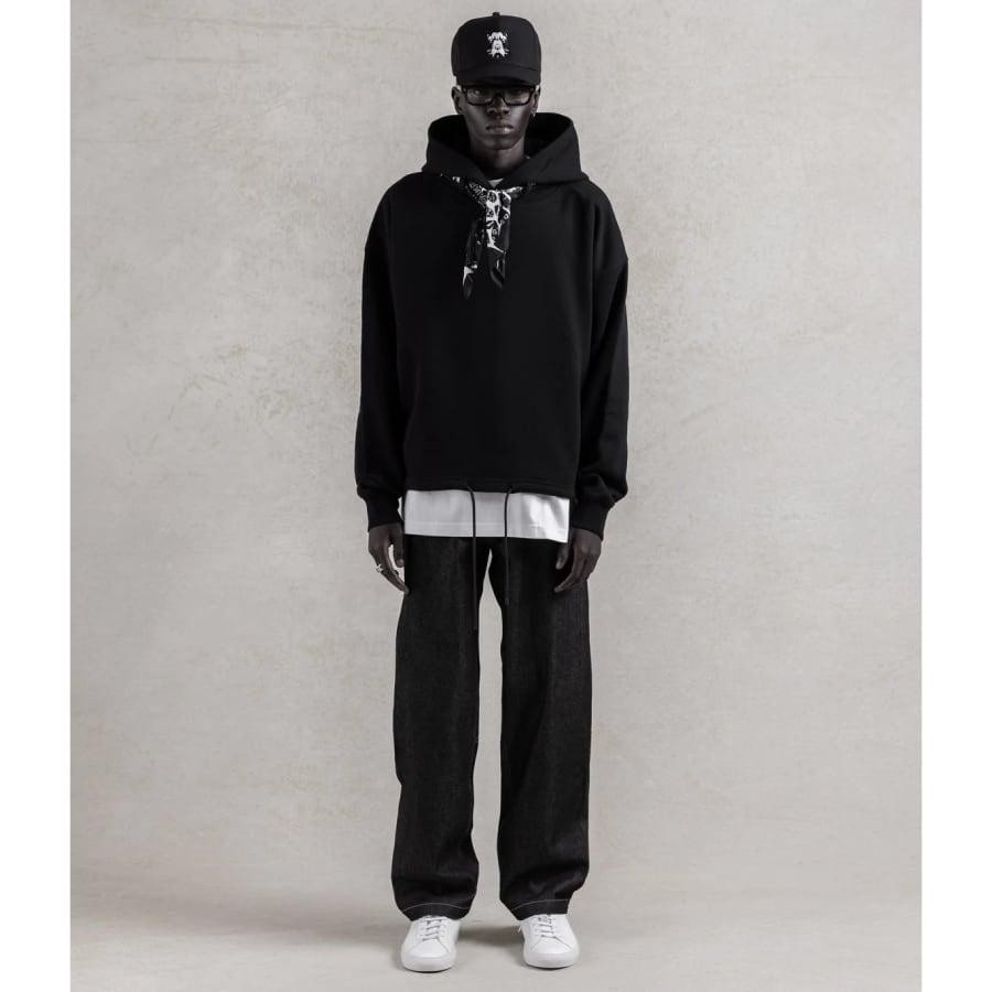 【STAMPD】Bandana Hoodie（BLACK） BLACK XL