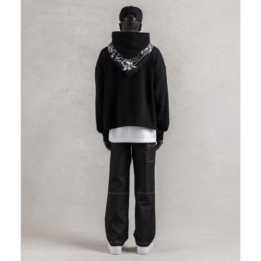【STAMPD】Bandana Hoodie（BLACK） BLACK XL