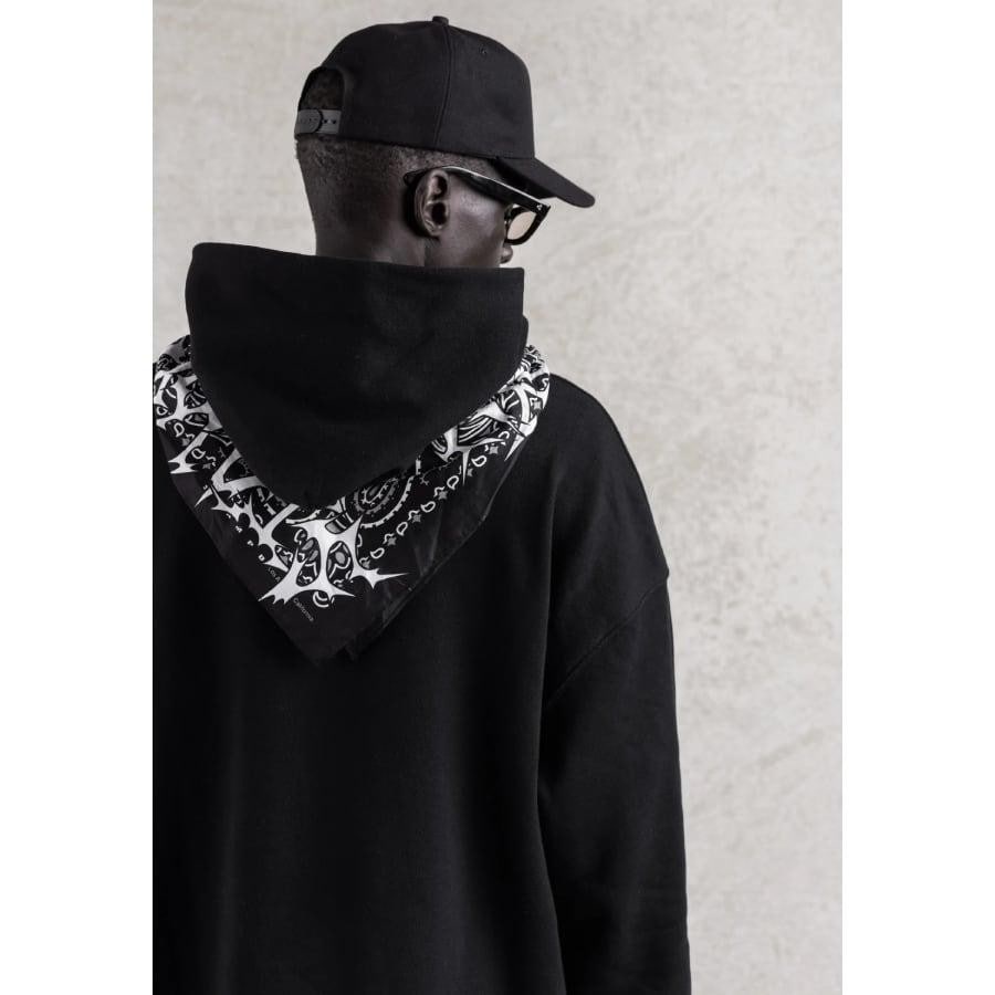 【STAMPD】Bandana Hoodie（BLACK） BLACK XL